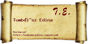 Tumbász Edina névjegykártya